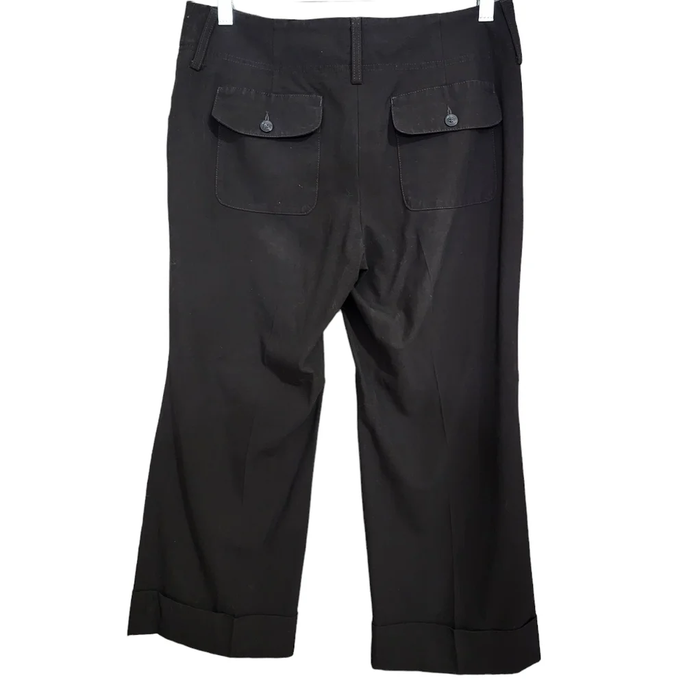 Michael Kors Cropped Cuffed Brown Trousers - 6